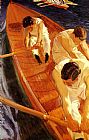 Joaquin Sorolla y Bastida In the Rowing Boat Zarauz painting